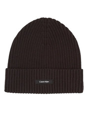 Berretto Calvin Klein Unisex Cotton rib beanie Nero