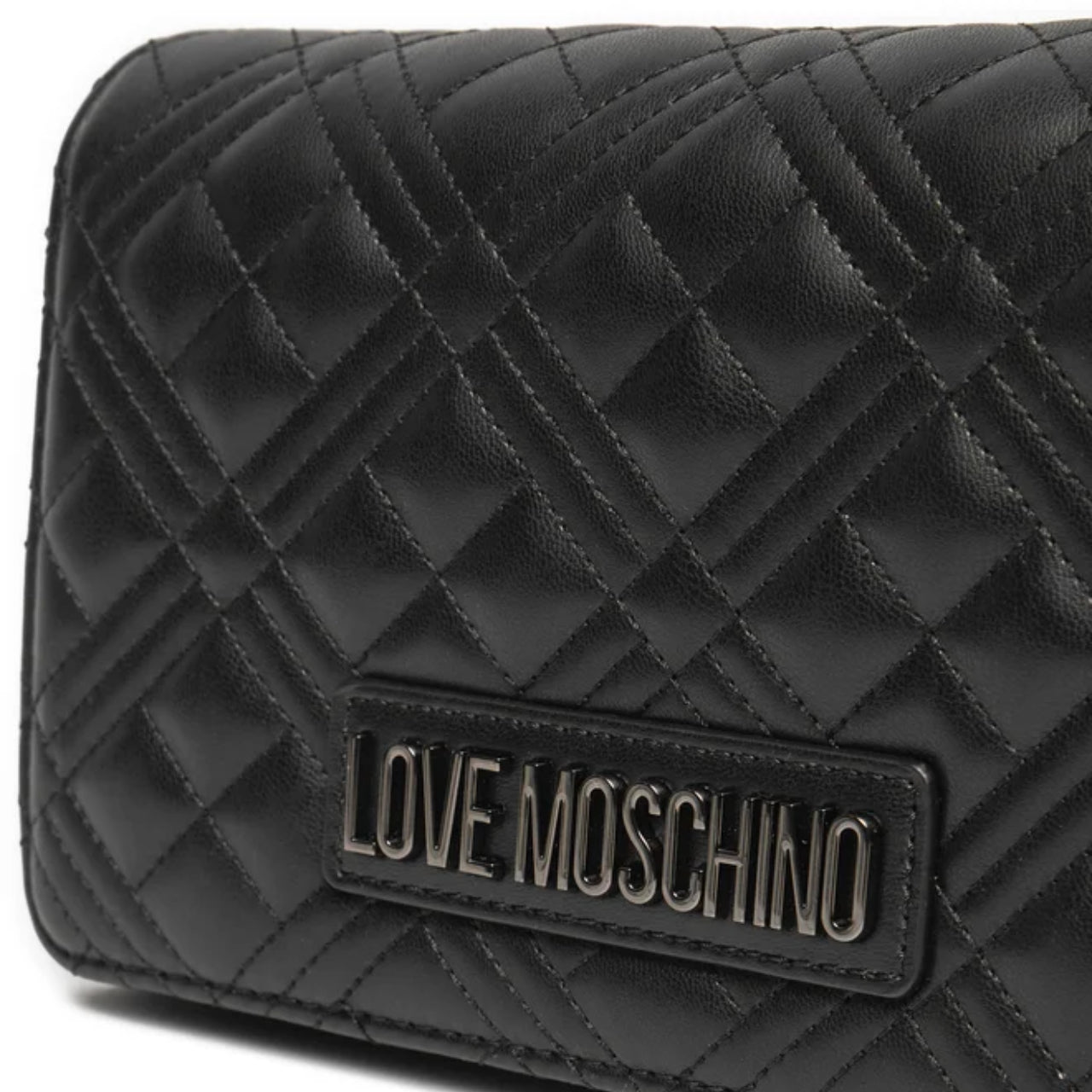 Tracollina Love Moschino Donna Quilted Nero/grigio