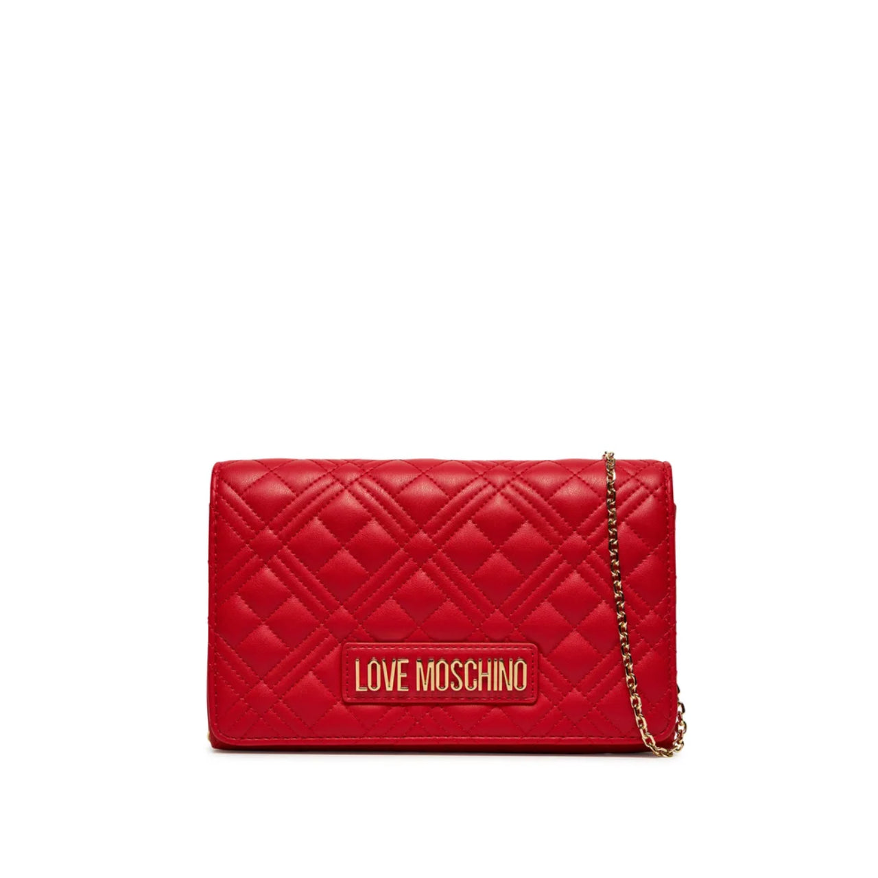 Tracollina Love Moschino Donna Quilted Rosso