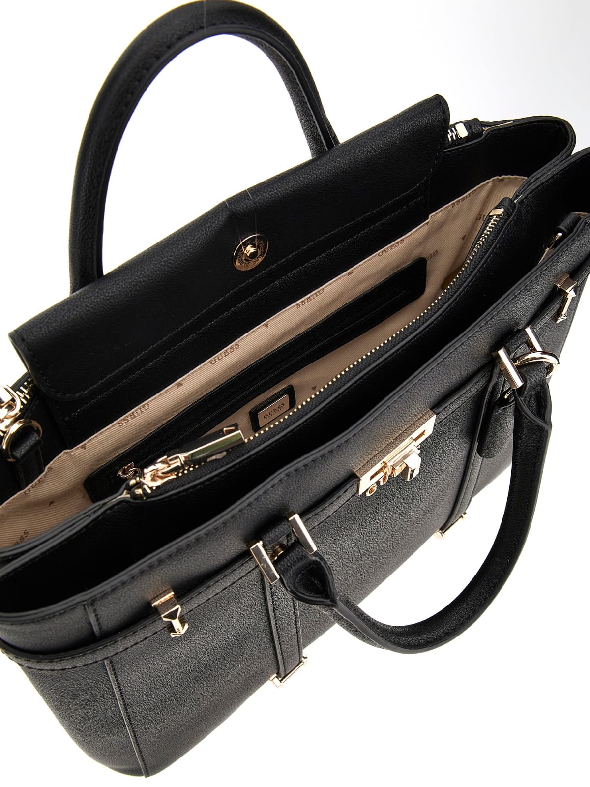 Borsa a Mano Guess Donna Emilee Nero