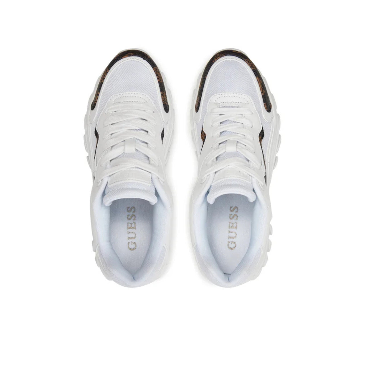 Sneakers Guess Donna Nowah Bianco/marrone