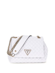 Borsa a Tracolla Guess Donna Rianee Quilt Bianco